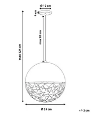 Lampadario PADMA Metallo Rame_673709