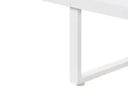 Garden Lounge Set with Table 5 Seater SERLA Metal White_930788