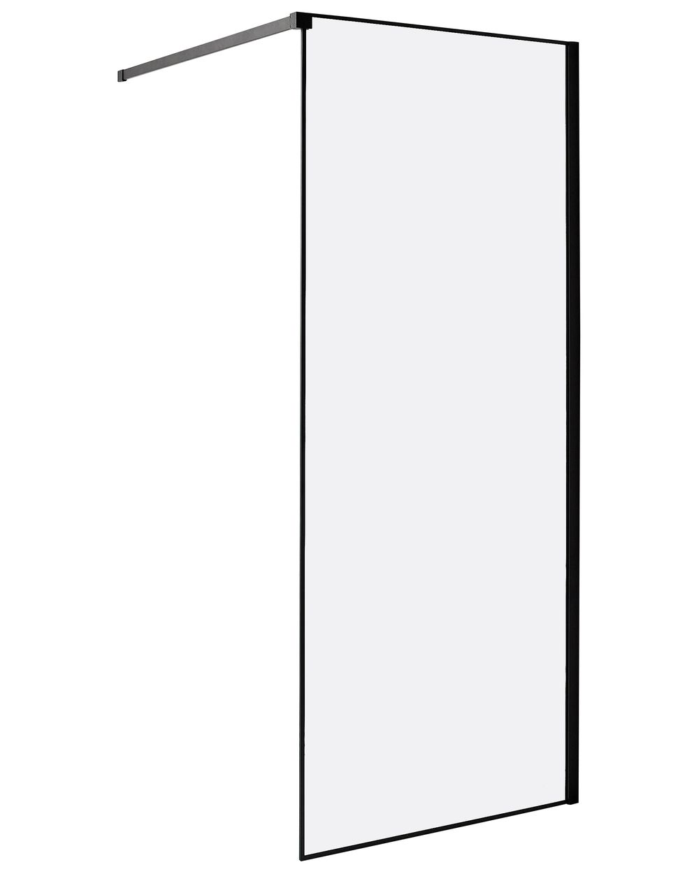 Duschwand WASPAM 80 x 190 cm Schwarz