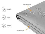 Esővédő huzat CHUVA 320 cm 120 cm 90 cm Szürke_929832