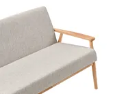 Living Room Set 6 Seater ESRUM Fabric Light Brown/ Grey_1015855