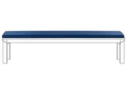 Bench Seat Pad Cushion MONSANO 168 x 35 cm Blue_1133546