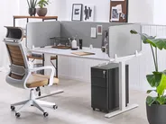 Desk Screen WALLY 180 x 40 cm Light Grey_800757