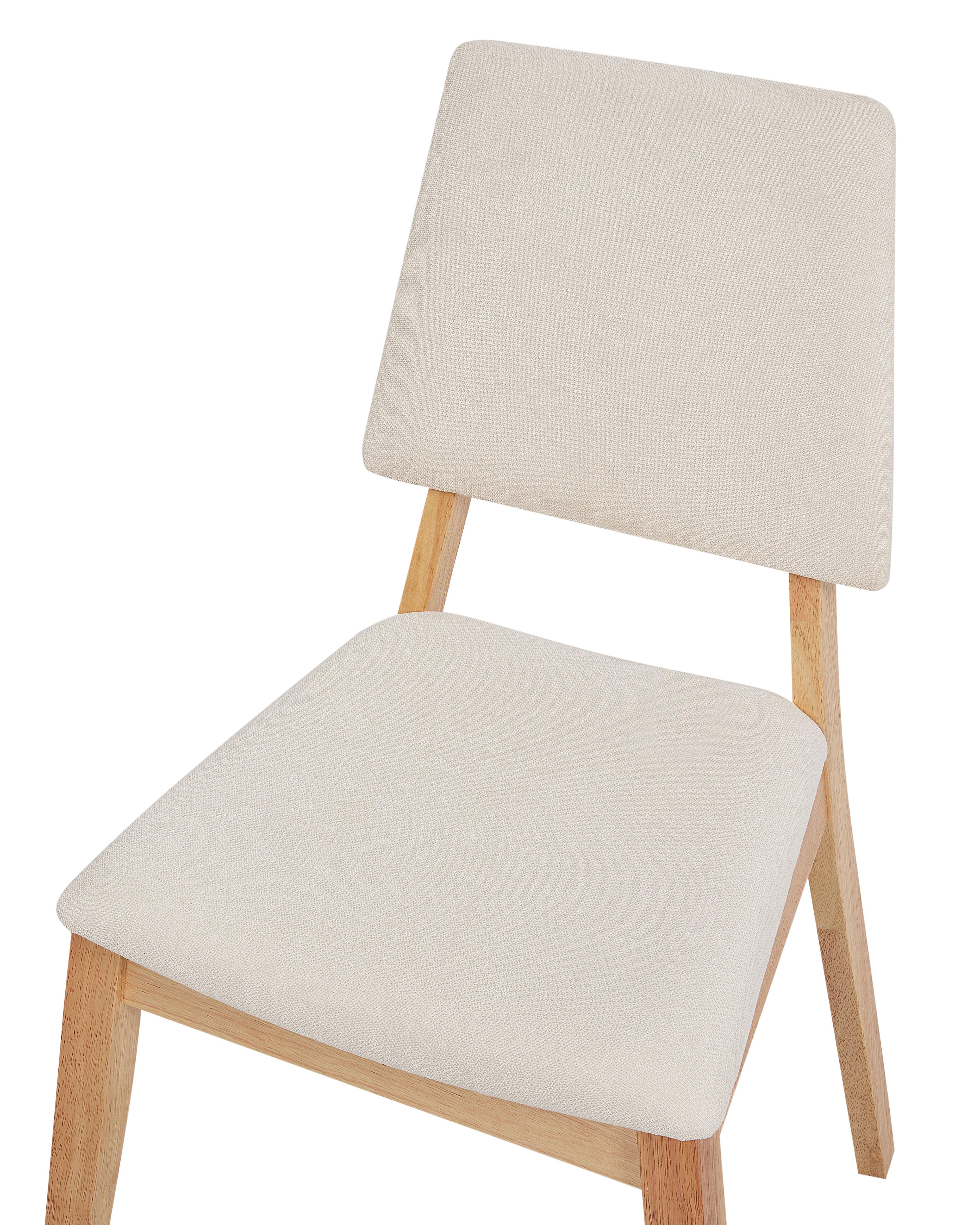  Set of 2 Wooden Dining Chairs Light Beige MERRILL _926440