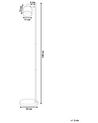 Metal Floor Lamp White CORBONES_740405