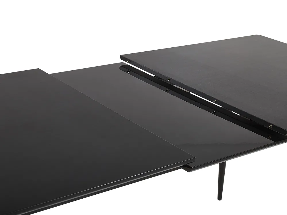 Extending Dining Table MALDON Black 160/200 cm 90 cm_793916