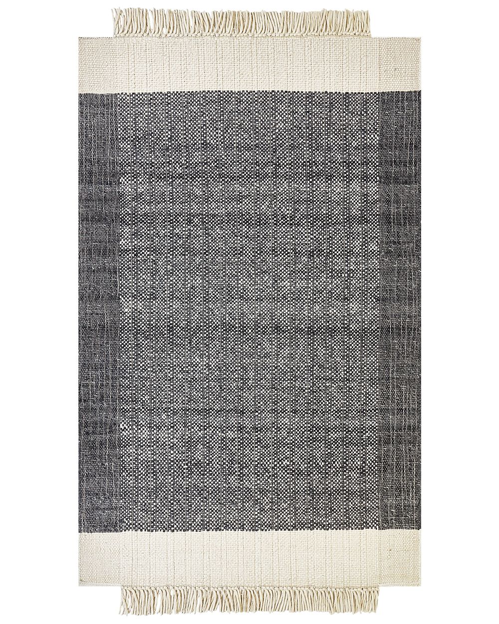 Rug ATLANTI Black 140 x 200 cm Wool
