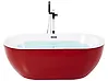 Freestanding Bathtub NEVIS 1600 x 750 mm Red