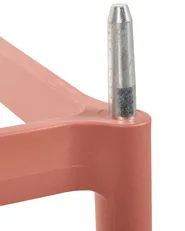 Set di 2 sedie alte ARICCIA 2 in 1 Materiale sintetico Rosso chiaro_1001776