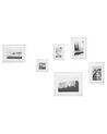 Wall Gallery of Landscapes 6 Frames White ZINARE_819483