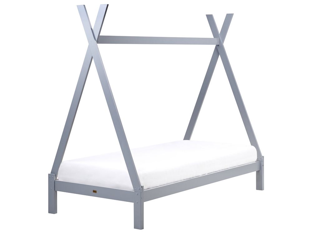 Kinderbett Tipi Kiefernholz DEVAY 90 x 200 cm Grau