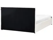 Ottoman Bed ROCHEFORT Boucle Off-White 160 x 200 cm (EU King Size)_993763