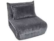 Single Sofa Bed LYSEKIL Corduroy Grey_1043386
