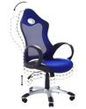 Sedia da gaming e ufficio in tessuto traspirante blu iCHAIR_754947