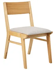 Set di 2 sedie da pranzo ENOLA Legno Marrone chiaro/Grigio chiaro_952316