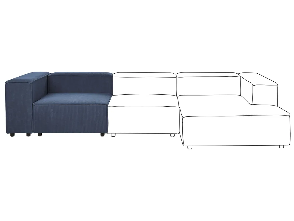 Corner Seat ARDAL Corduroy Dark Blue Right Hand_1008634
