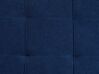 Tabouret avec rangement en tissu bleu marine OREM_924308