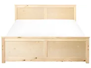 Bett mit Lattenrost DAUPHIN Kiefernholz Hellbraun 140 x 200 cm_1059827