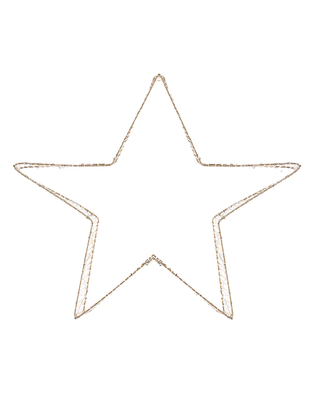 Lot de 2 décorations de Noël LED ITALLA 30/38 cm Étoile Doré_1163741