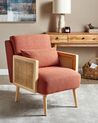 Fauteuil en tissu orange ORUM_906368