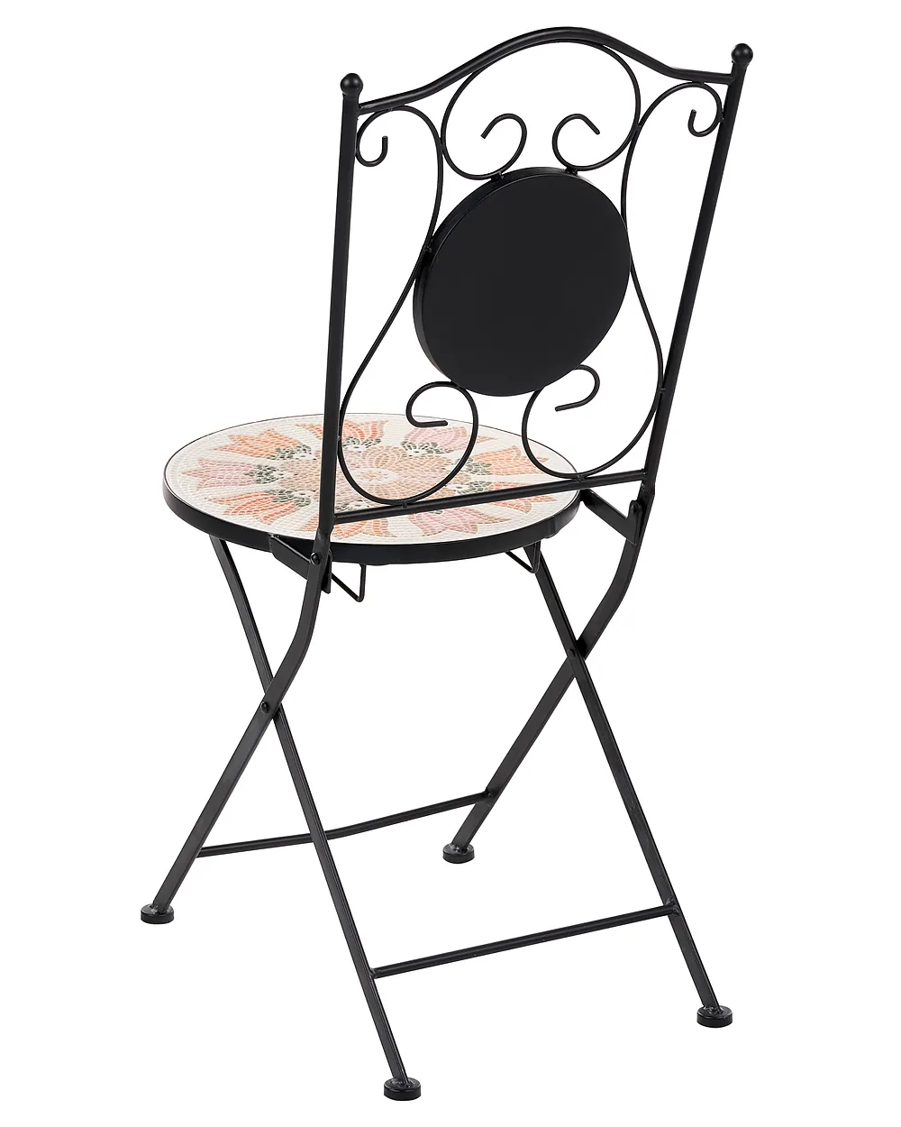 Set de 2 scaune de grădină SETTALA Pliabil Metal Multicolor_1155782