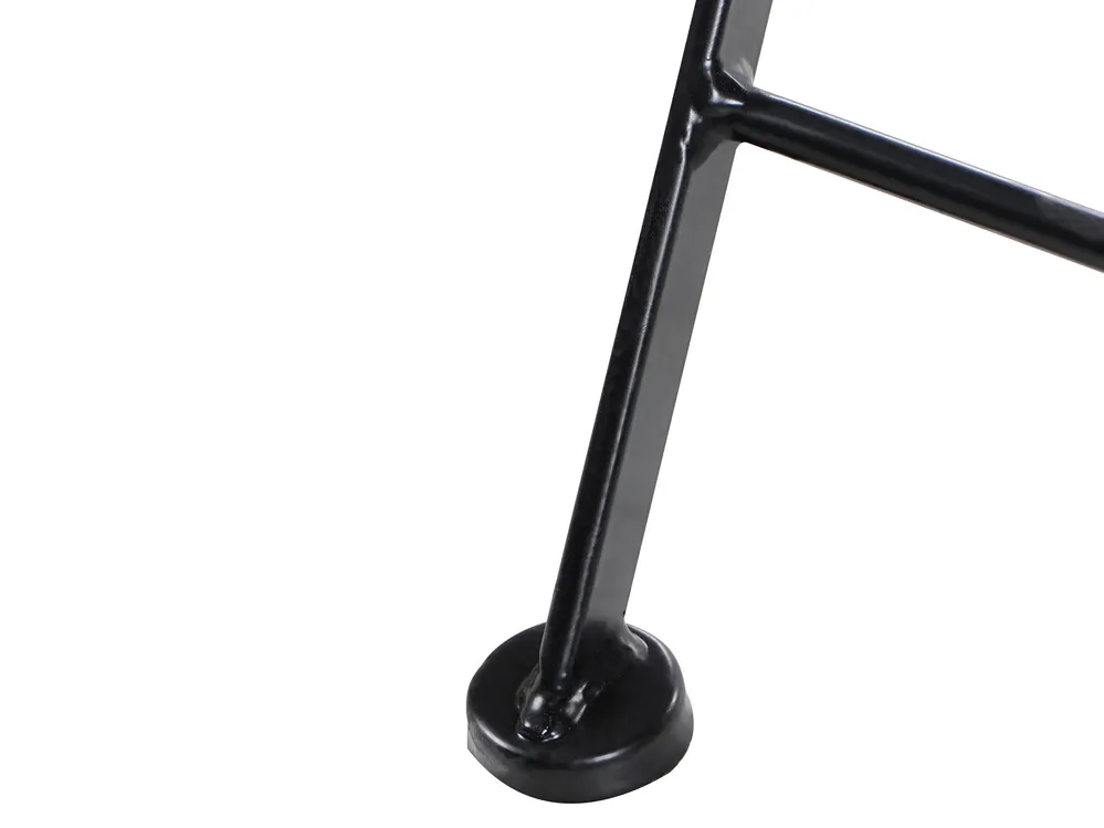 Bistro Set Folding CORIANO Metal Black_986254