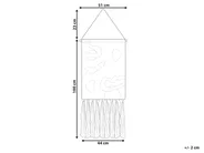 Makrama ścienna KALAT 123 cm Bawełna Kolorowy_843624