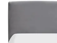 Ottoman Bed BOUSSE Velvet Dark Grey 180 x 200 cm (EU Super King)_862609