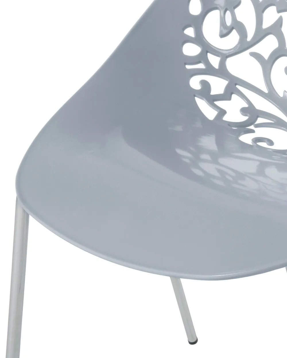 Set di 4 sedie da pranzo MUMFORD Grigio chiaro_679356