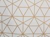 Dekokissen geometrisches Muster Baumwolle gold 45 x 45 cm 2er Set SEDUM_770286