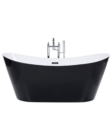 Freestanding Bath 1600 x 760 mm Black ANTIGUA
