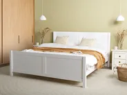 Bed Wood CHAMPAGNAT 180 x 200 cm (EU Super King) White_960225