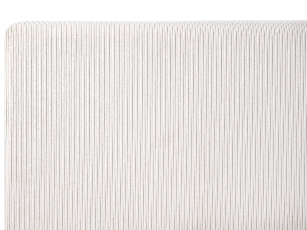 Letto contenitore LILLEBONNE Velluto a coste Beige chiaro 160 x 200 cm_1064322
