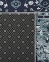 Teppich grau orientalisches Muster 80 x 200 cm Kurzflor VADKADAM_831379