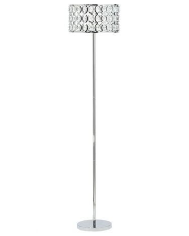 Stehlampe silber 160 cm Trommelform TENNA