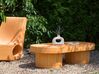 Garten Beistelltisch Rattan hellbraun oval 150 x 70 cm AIROLE_928246