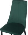 Sada dvou sametových jídelních židlí v zelené barvě CLAYTON_710973