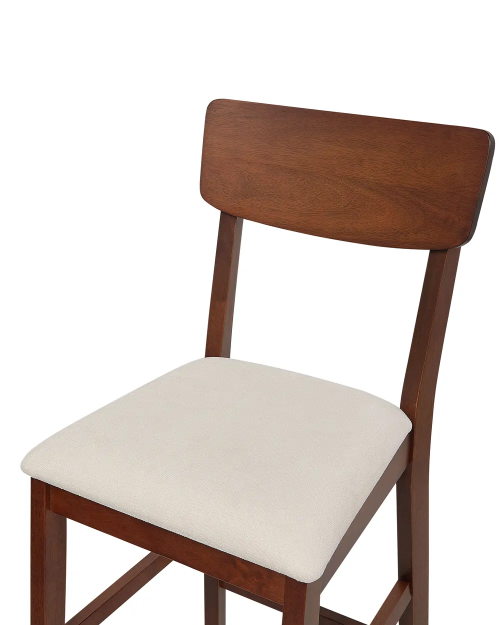 Set of 2 Bar Chairs AMBLER Dark Brown/ Beige_926586