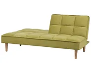 Sofa Bed 3 Seater SILJAN Fabric Olive Green_702099