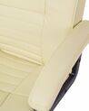 Bureaustoel met massagefunctie kunstleer beige COMFORT II_793112