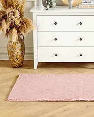 Tappeto in pelliccia sintetica THATTA Rosa 80 x 150 cm_1182923