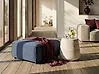 Ottoman ARDAL Corduroy Dark Blue