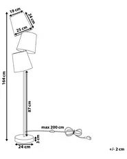 Floor Lamp RIO GRANDE Metal Off-White_690836