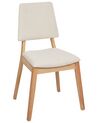 Lot de 2 chaises en bois beige clair MERRILL_926439