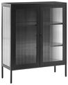 Vitrin LERRYN 90 cm Fém Fekete