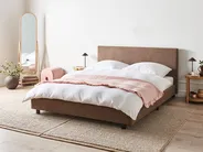Bed Boucle ALBI 180 x 200 cm (EU Super King) Brown_981657