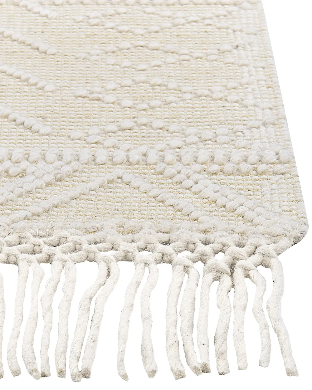 Rug MAVIKENT Beige 160 x 230 cm Wool_855582