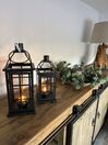 Iron Candle Lantern 52 cm Black CLARA_844768