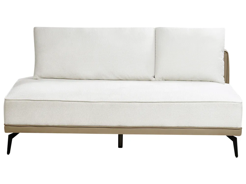 Corner Sofa 3 Seater MYKEN Fabric Off-White Left Hand_939614