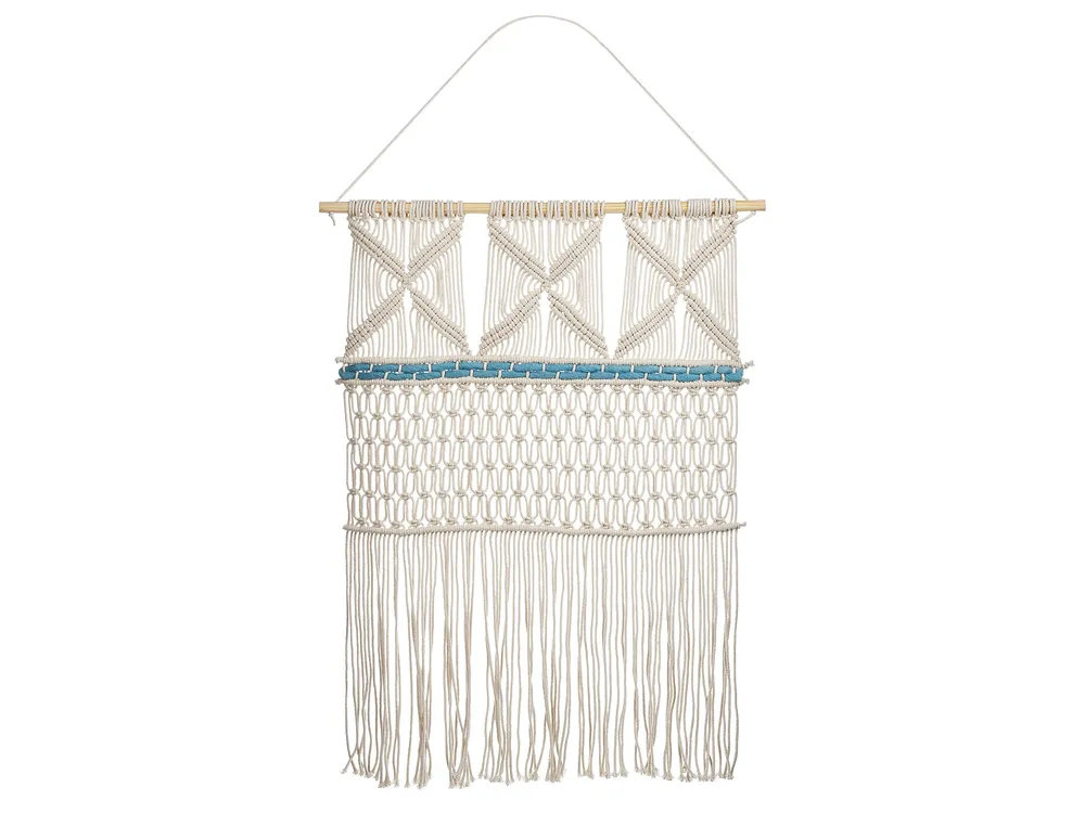 Toyvian Decorazione Da Parete In Macramè Con Margherite - Arazzo Floreale Intrecciato In Stile Bohémien, Per Cameretta Bambina, Dormitorio, Soggiorno